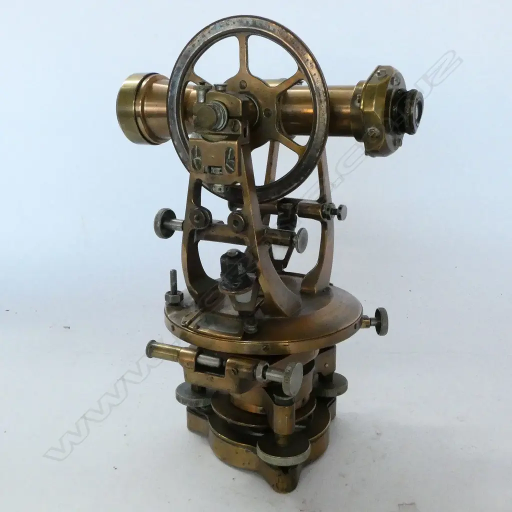 BRASS TRANSIT THEODOLITE BY COOKE, TROUGHTON SIMMS, YORK ENGLAND, c.1920s Image 1++